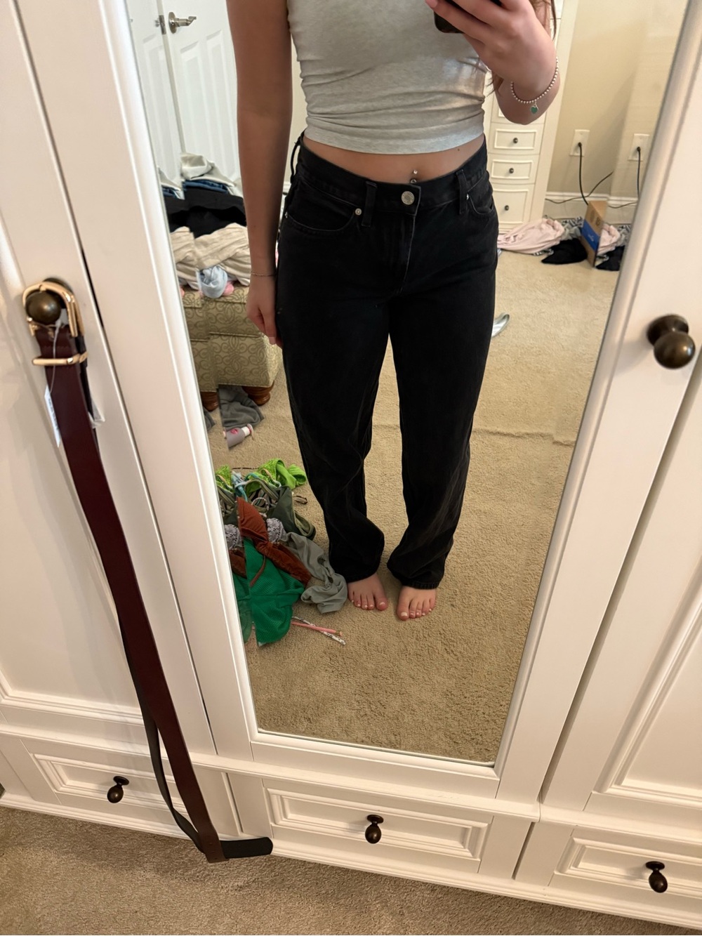 Garage Black Straight-Leg Women’s Jeans